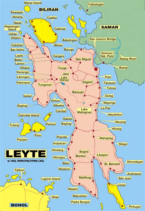 leyte map google
